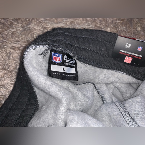 NFL Detroit Lions Gray Sweatpants with Blue Stripes size Large NWT - Picture 6 of 7